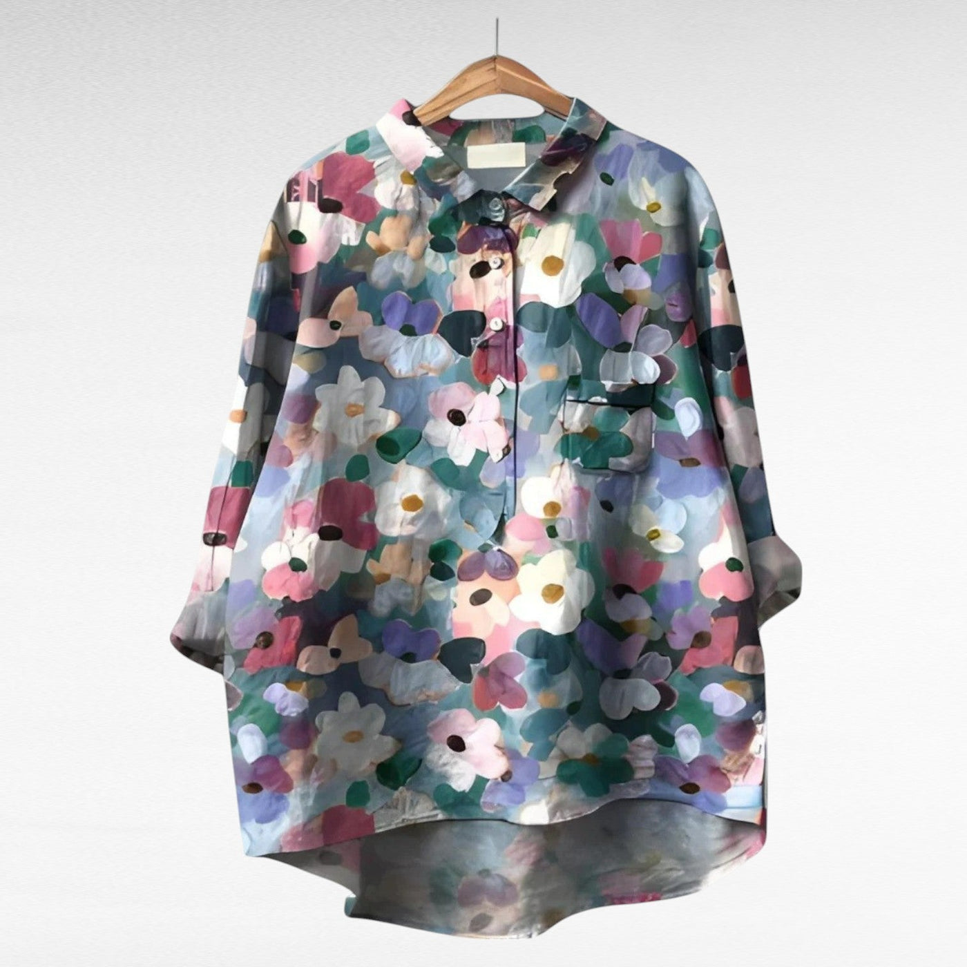 Laluna® | Klassische Blumenbluse
