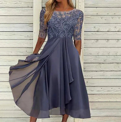 Erna™ - Spitzenkleid mit halblangen Ärmeln