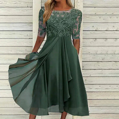 Erna™ - Spitzenkleid mit halblangen Ärmeln