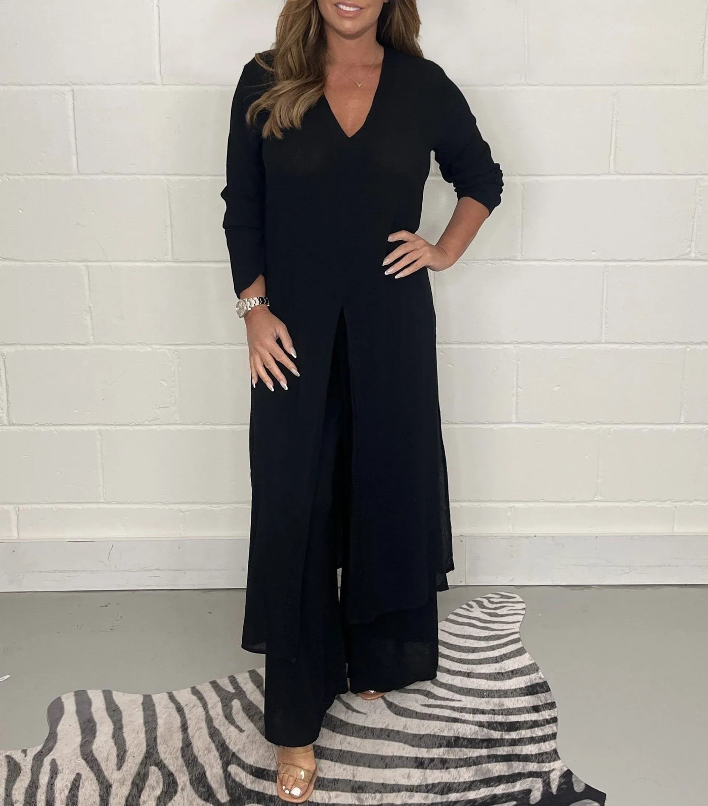 Sara™ - Eleganter Jumpsuit mit Tunika-Silhouette