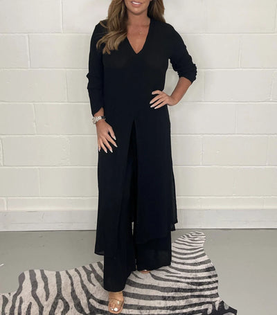 Sara™ - Eleganter Jumpsuit mit Tunika-Silhouette