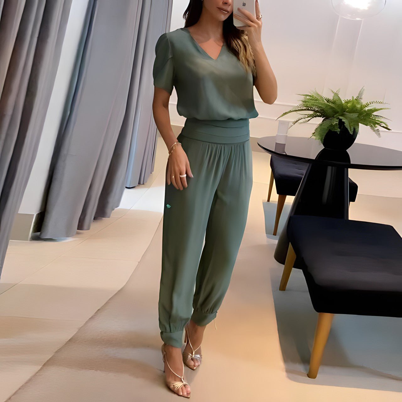Alexandra™ - Elegantes Blusen- und Hosen-Set für einen stilvollen Look