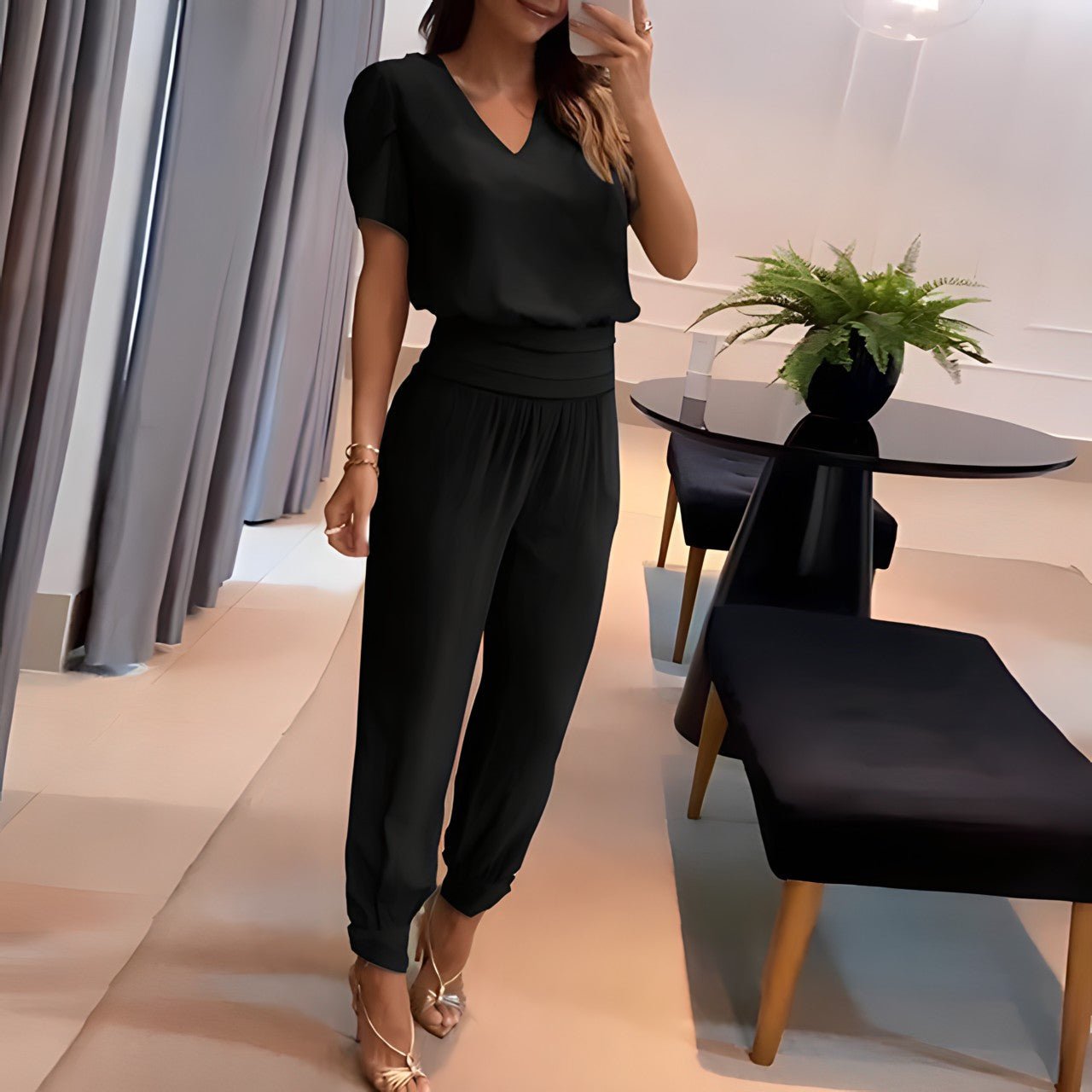 Alexandra™ - Elegantes Blusen- und Hosen-Set für einen stilvollen Look