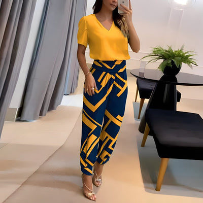 Alexandra™ - Elegantes Blusen- und Hosen-Set für einen stilvollen Look