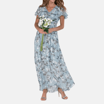 Elina™ - Geblümtes A-Linien-Kleid – Stilvoll und Damenhaft für besondere Anlässe