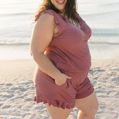 Lisa™ - Badeanzug-Romper mit integriertem BH für stilvollen und bequemen Strandlook