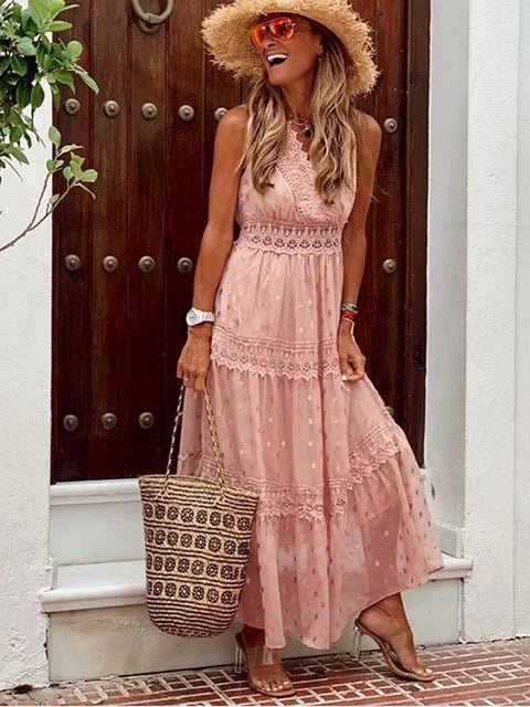 Lola™ - Elegantes Boho-Spitzen-Maxikleid für einen stilvollen Look