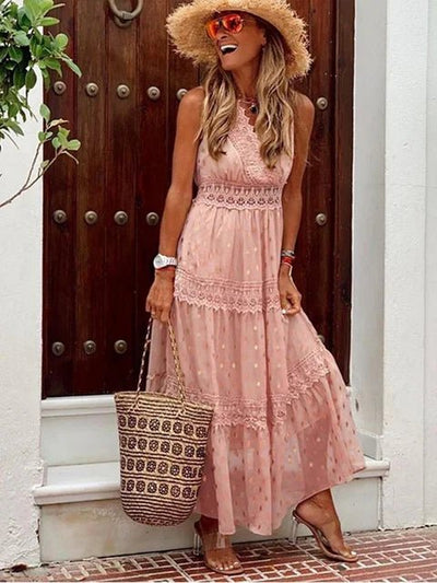 Lola™ - Elegantes Boho-Spitzen-Maxikleid für einen stilvollen Look