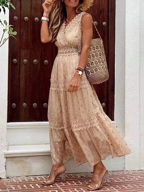 Lola™ - Elegantes Boho-Spitzen-Maxikleid für einen stilvollen Look