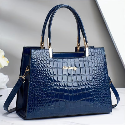 Melinda™ - Elegante Handtasche mit glänzendem Krokodilmuster