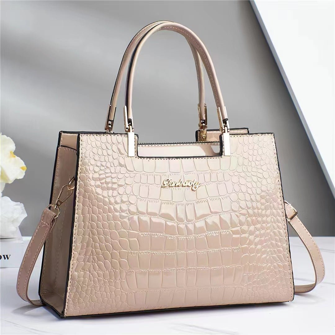 Melinda™ - Elegante Handtasche mit glänzendem Krokodilmuster