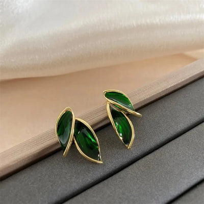 Micara™ - Elegante Emeraldblatt Ohrringe für stilvollen Schmuck-Anspruch