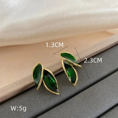 Micara™ - Elegante Emeraldblatt Ohrringe für stilvollen Schmuck-Anspruch