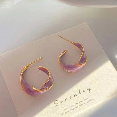 Micara™ - Lavender Curve Elegante Ohrringe für stilvollen Look