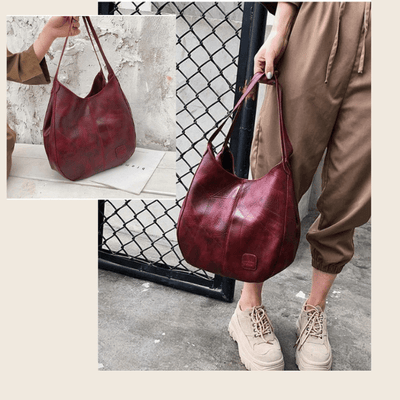 Naoko™ - Stilvolle Große Leder-Umhängetasche für Damen