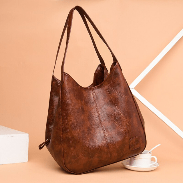 Naoko™ - Stilvolle Große Leder-Umhängetasche für Damen