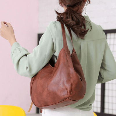 Naoko™ - Stilvolle Große Leder-Umhängetasche für Damen