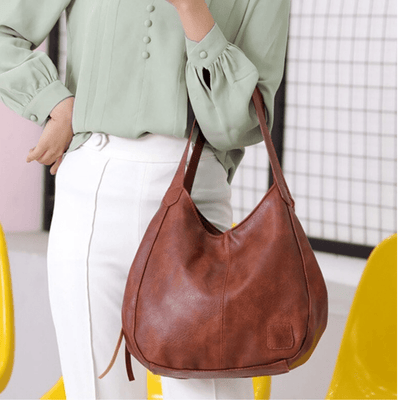 Naoko™ - Stilvolle Große Leder-Umhängetasche für Damen