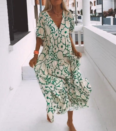 Nicole™ - Stilvolles Bedrucktes Maxikleid für einen eleganten Look