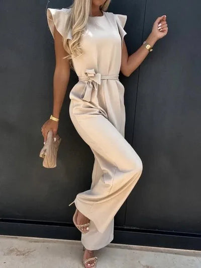 Nina™ -  Eleganter Jumpsuit mit stilvollen Gerüschten Ärmeln