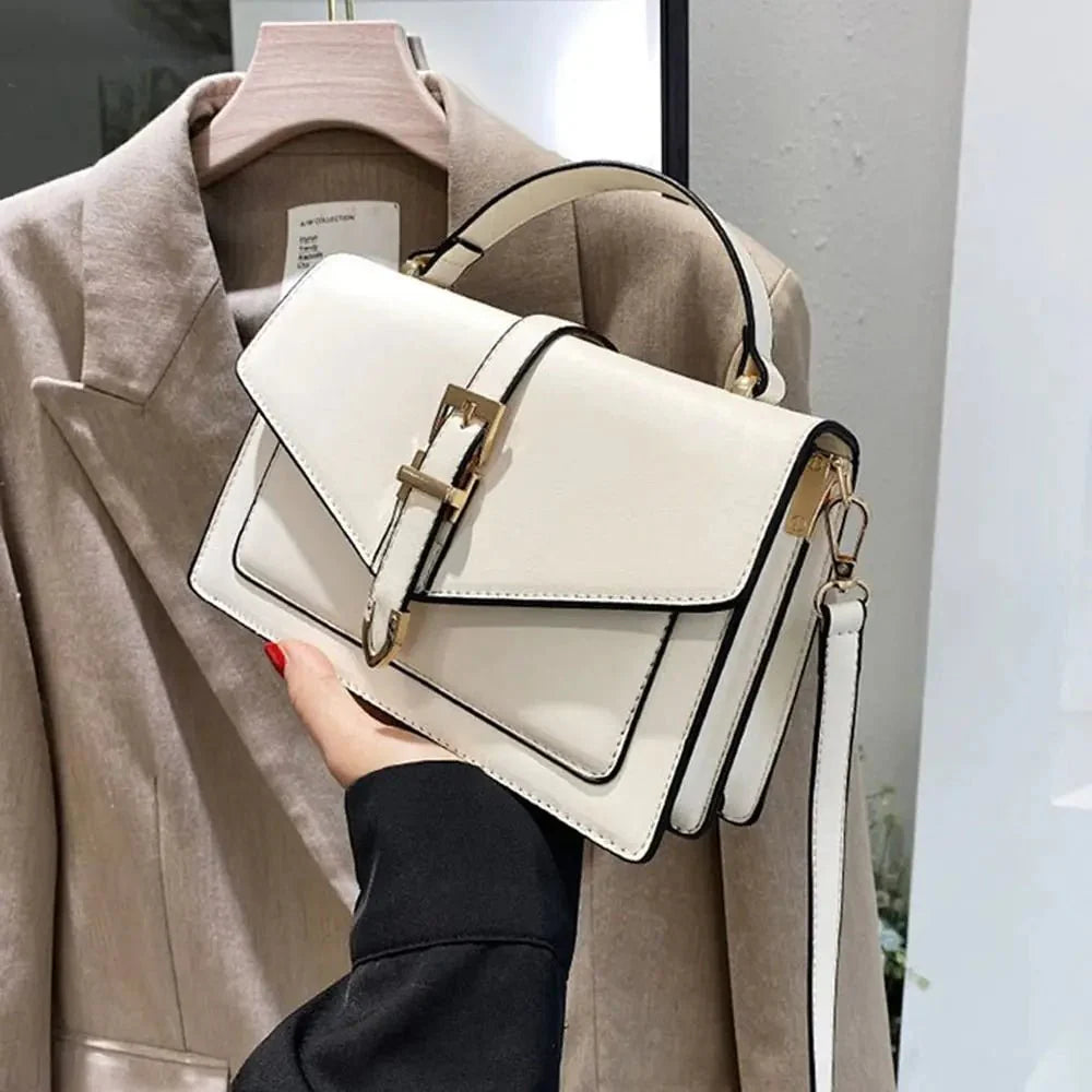 Olive™ - Elegante Flap Leder-Umhängetasche für stilvollen Alltagsschutz
