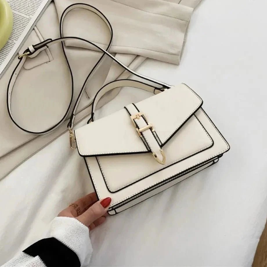 Olive™ - Elegante Flap Leder-Umhängetasche für stilvollen Alltagsschutz