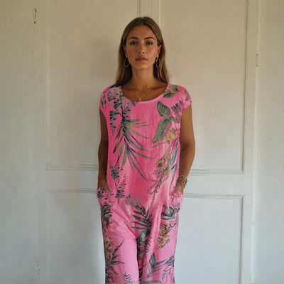 Mia™ - Luftiges Tropical-Kleid mit Seitentaschen