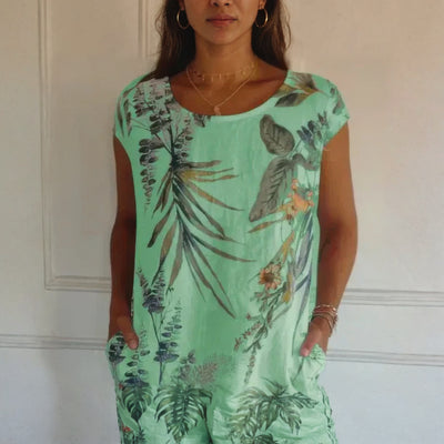 Mia™ - Luftiges Tropical-Kleid mit Seitentaschen