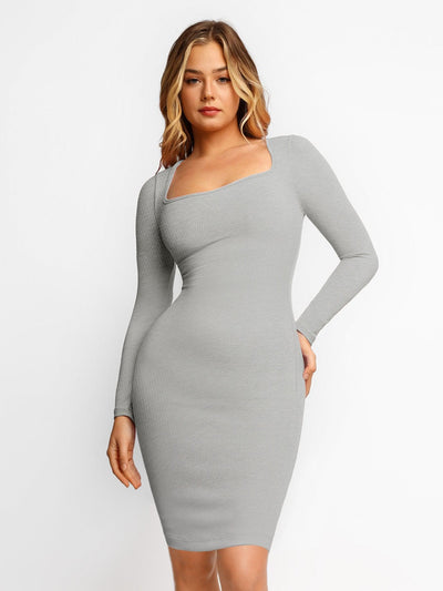 Lara - Shapewear Midikleid  mit langen Ärmeln