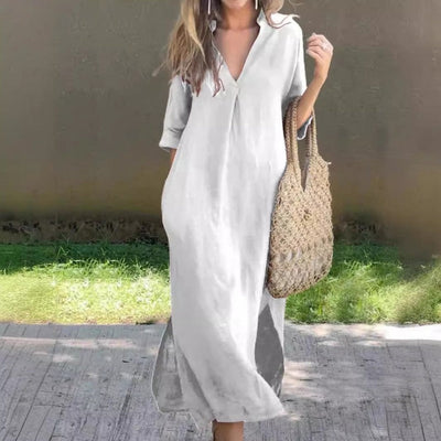 Viveka™ - Langes lockeres Kleid für elegante Leichtigkeit