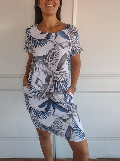 Mia™ - Luftiges Tropical-Kleid mit Seitentaschen
