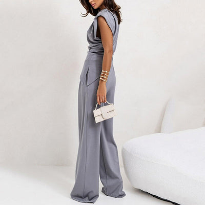 Victoria™ - Eleganter Jumpsuit mit Bindegürtel