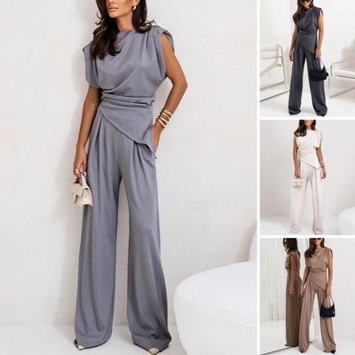 Victoria™ - Eleganter Jumpsuit mit Bindegürtel