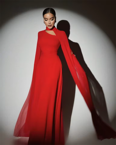 Seraphina™ - Faszinierendes Abendkleid mit transparenten Ärmeln