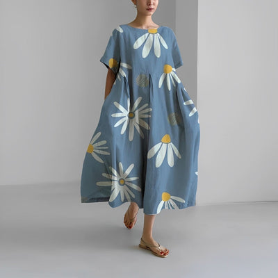 Ronja™ - Loses Damen Kleid mit auffälligem Druck für stilvollen Komfort